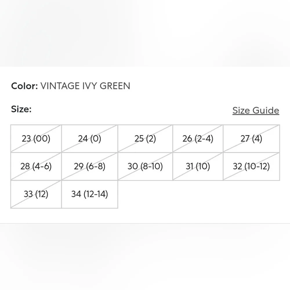 PAIGE Carly Wide Leg Cargo Pocket Jeans – Vintage Ivy Green, Size 32 (10-12) - Picture 16 of 16